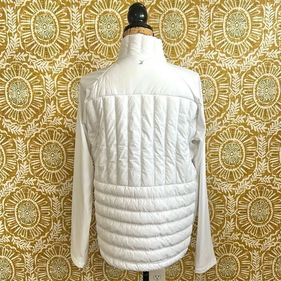 Glyder Pure Puffer Long Sleeve Quilted Full Zip Jacket in White size XL AS-IS - Picture 10 of 13
